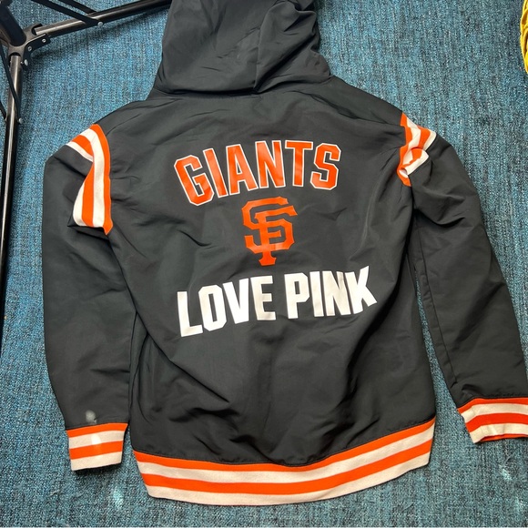Victoria's Secret PINK x MLB San Francisco Giants Anorak Half Zip Pullover - Picture 2 of 6